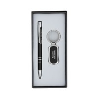 Гравиран Комплект Ключодържател и Химикалка