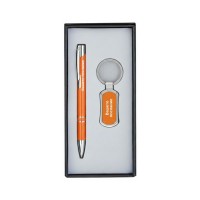 Гравиран Комплект Ключодържател и Химикалка