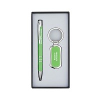 Гравиран Комплект Ключодържател и Химикалка