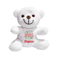 Персонализирана плюшена играчка мече - подарък за Коледа