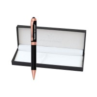 Гравиран Комплект метален химикал черен в подаръчна кутия за химикал Гравиран Комплект метален химикал черен в подаръчна кутия за химикал