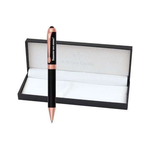 Гравиран Комплект метален химикал черен в подаръчна кутия за химикал