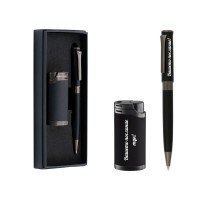 Гравиран Комплект запалка и химикалка в подаръчна кутия